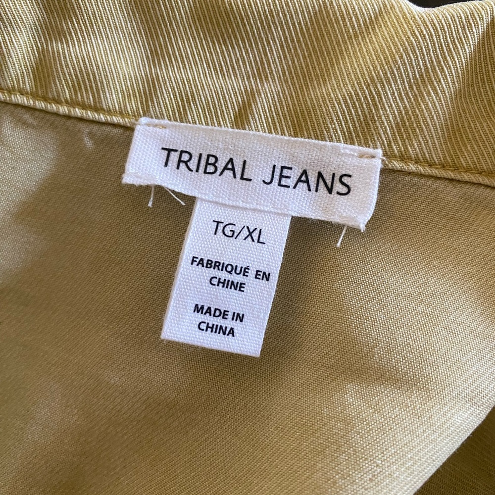NWT Tribal Lyocell Button Up Wash Effect Jacket M XL - Picture 9 of 12